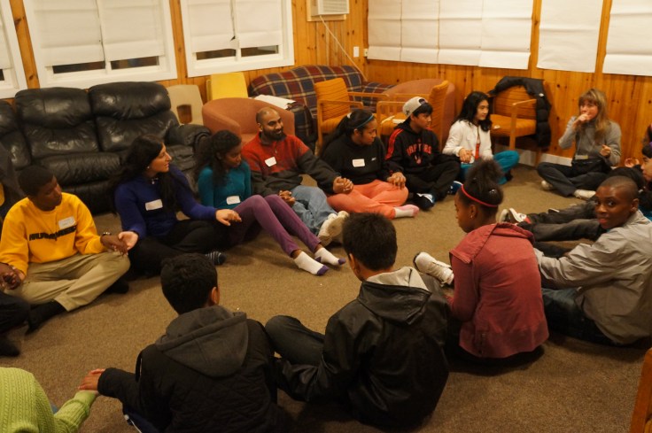 Students learn to work together to achieve a goal through "pass the squeeze" 