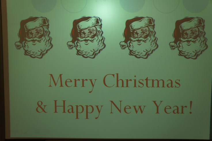 December's meeting, being the last meeting of the year comes to an end. Merry Christmas and Happy New Years. Hope to see everyone at the next face-to-face meeting on January 10th,  2013!