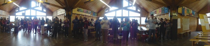 Students take the smile Camp Oath