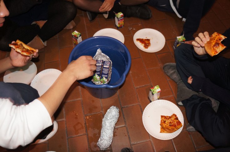 Will the weight of the juice boxes make it sink?