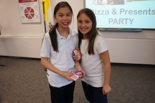 Students sharing their gifts with their partners! :)