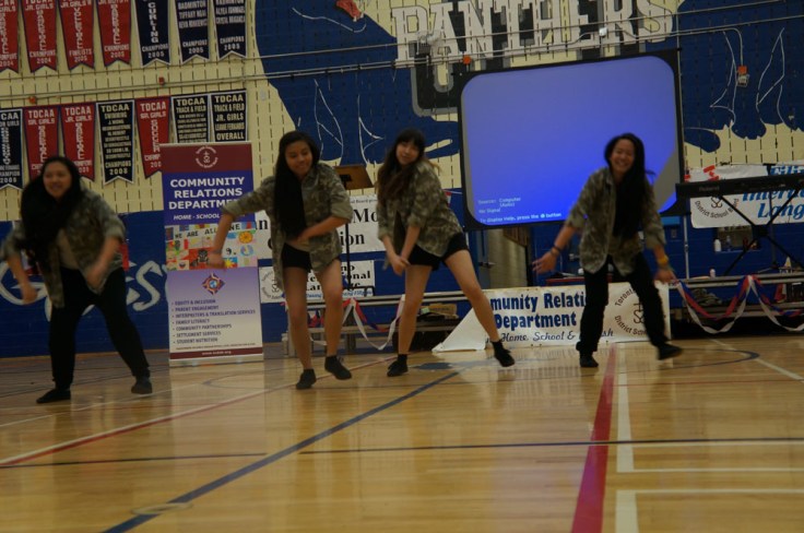 St. Joseph's College students dancing