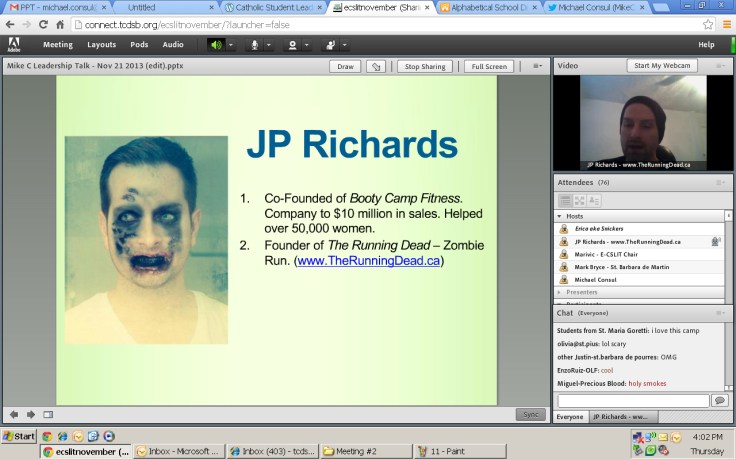 Believe it or not but that's Jp Richards! Jp Richards is the founder of Running Dead.