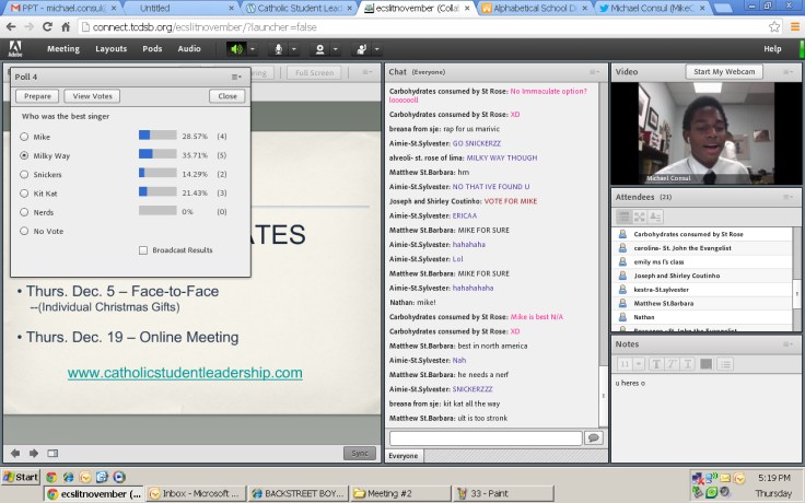 Time for the secret show! Every member on the E-CSLIT team sang I want it that way!