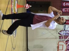 Mike welcoming everyone and getting them pumped! You flex those muscles Mike!