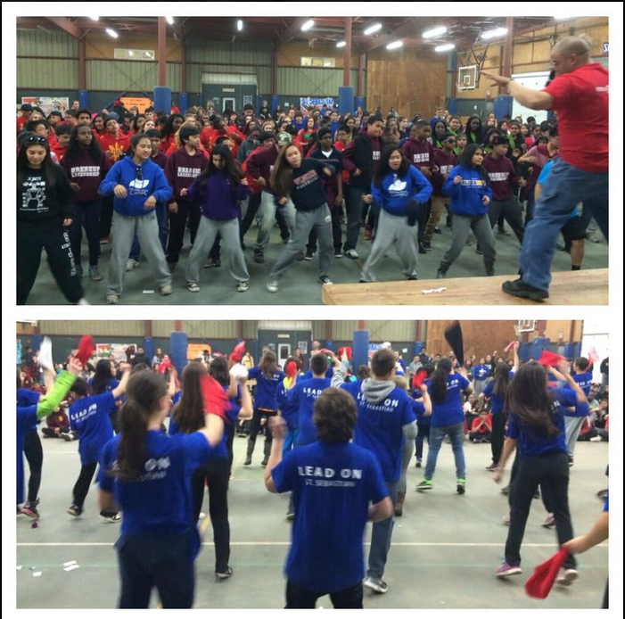  Lip sync competition turns into massive dance party thanks 2 @MikeyMic & @_AQMJ "dancing awakens the soul"