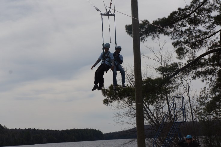 Who else got to try the GIANT SWING and the ZIP LINE? Wasn't is super cool?