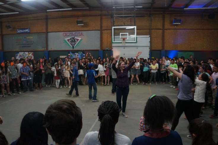 A good leader always knows how to have a sense of humor, even when they are nervous!