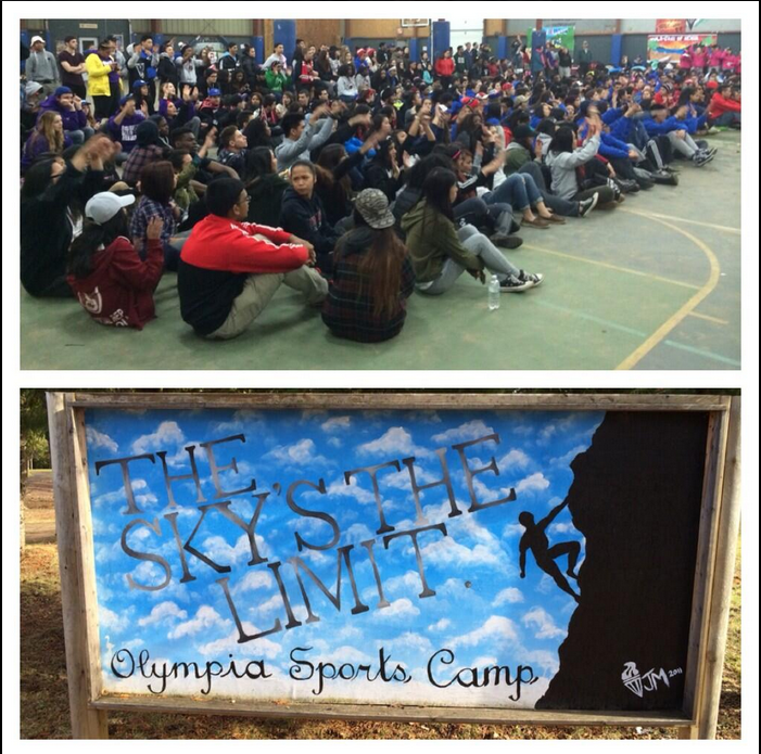 Students from 11 schools excited for our 2nd leadership camp. This one hosted by Precious Blood 