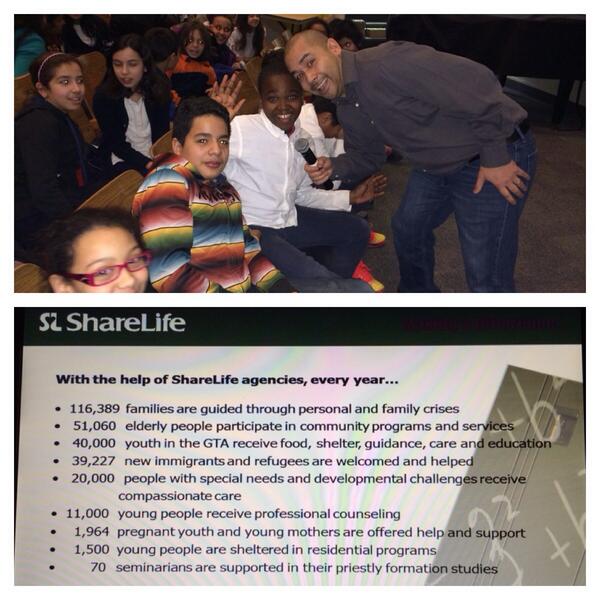 Serving all these amazing kids! #ThankYouShareLife