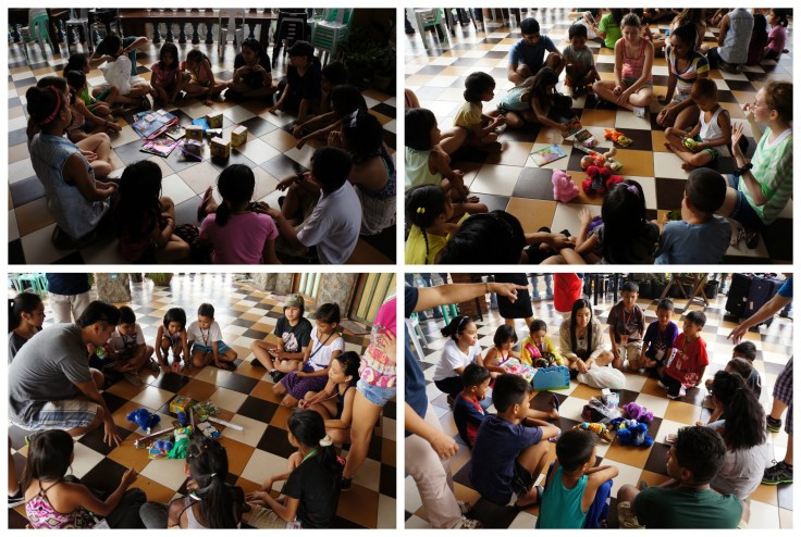 We end off with some gift giving. The kids were so happy!