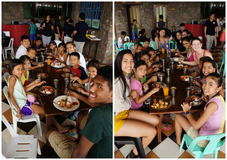 Originally they had our tables separate from the kids but we decided to eat TOGETHER