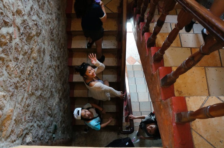 We head upstairs to the top floor