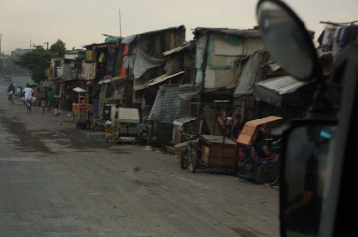 Looking outside the window we got a sense of the living conditions in this region called Tondo